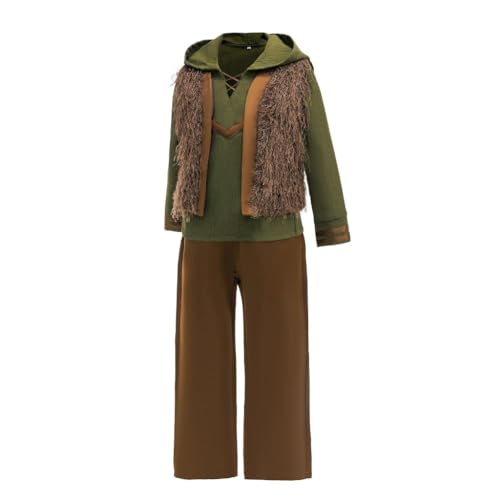 Disfraz Medieval Verde para Niño Inspirado en Dragon Rider miniatura 3
