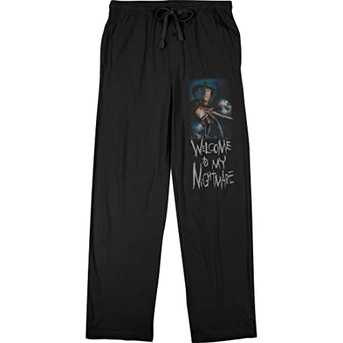 Nightmare on Elm Street Welcome to My Nightmare Men's Black Sleep Pajama Pants