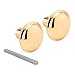 Prime-Line Products E 2280 Vintage Style Door Knobs w/Brass Plated Finish, 2-1/4 in. Outside Diameter, Steel