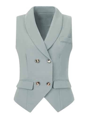 Gilet habillé dos nageur gris col revers parfait pour le bureau