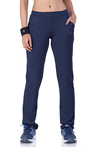 Image of Sports Women Regular Fit Activewear Track Pants | Loose Fit Workout Pant for Women | Quick-Dry | Two Pockets