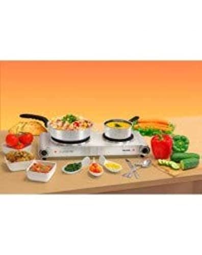 موقد طهي مزدوج من الستيل مع عنصري تسخين من بالسون | موديل رقم، ستيل مزدوج