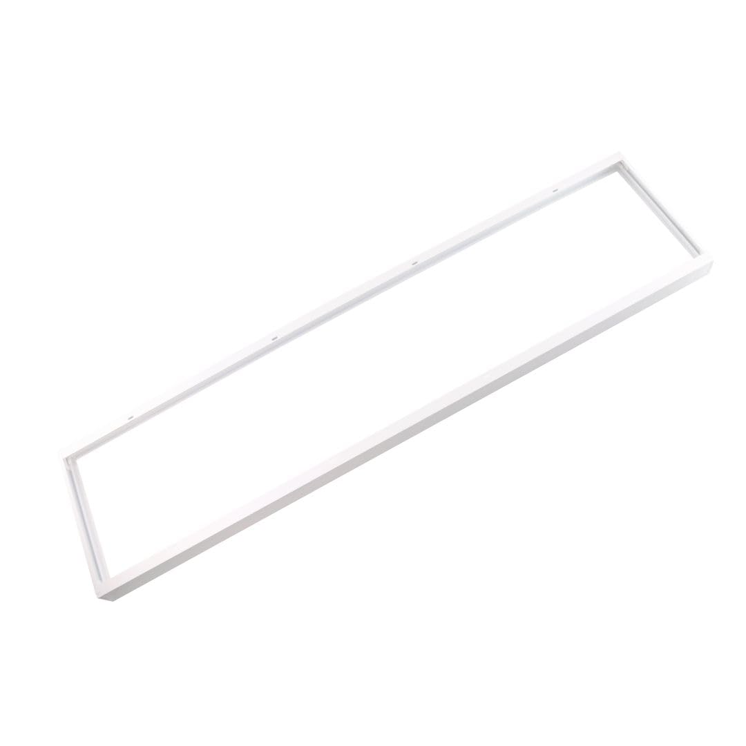 ENOVALITE LED-Panel Aufbaurahmen für LED-Panels | Aufputz | steckbar | weiß | einfache Montage | Wand- und Deckenmontage (Für 120x30 cm Panel (Backlight))