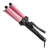 Revlon Waver Jumbo Triple Barril de Cerámica Rosa, Mediano