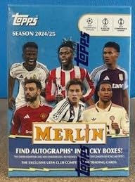 2024-25 Topps Merlin UEFA Soccer Futbol Blaster Box FACTORY SEALED 28 Total Cards, Look for possible 1/1's!