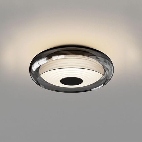 Lustre moderne en verre fumé pour illuminer votre salon et couloir