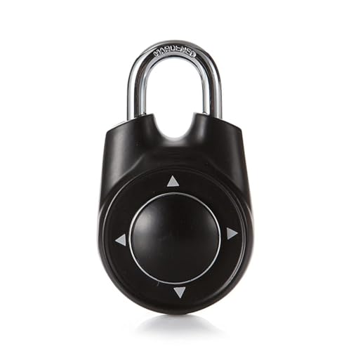 Un Cadenas À Combinaison Directionnelle Speed Dial Set-Your-Own Combination Lock, pour Un Casier Ou Boîte De Rangement À L'école Ou À La Salle De Gym,Noir