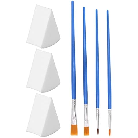 Voluxe Acrylic Painting Brushes Set with Sponges Cover