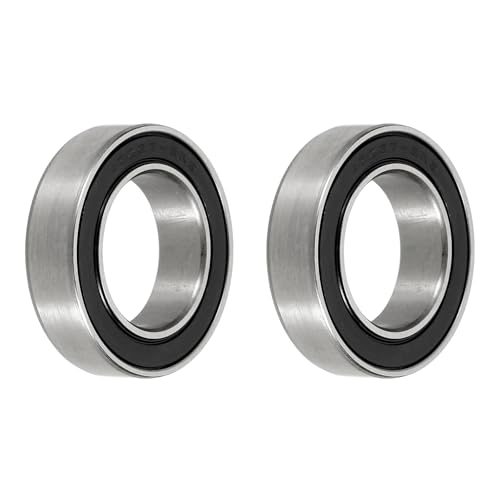 uxcell 2 Pcs 17287-2RS Non-Standard Ball Bearings 17mm ID x 28mm OD x 7mm Thickness Bearings Double Rubber Sealed Chrome Steel Bearing for Industrial Machinery