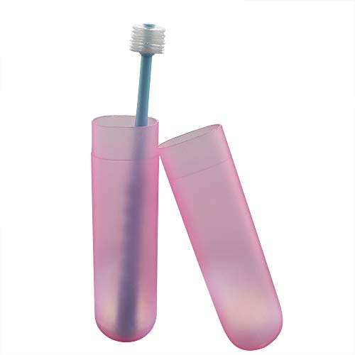 VTurboWay 2 Pack 360-Degree Pet Toothbrush for Puppy, Small Dog and Cat, Colors May Vary - Thumbnail 5