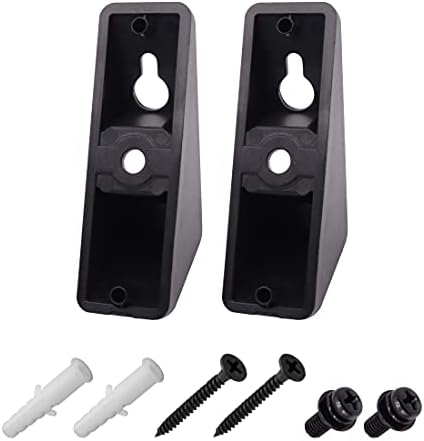 Black Sound Bar Wall Mount Brackets A1997429A SONA1997429A with Screw Accessories for Sony Soundbar HT-CT370 HTCT370 SA-CT370 SACT370 HT-CT770 HTCT770 SA-CT770 SACT770 Speaker Mounting Brackets
