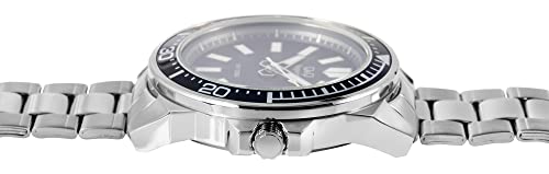 Image of Q&Q Superior Analog Watch for Men - Blue Dial, Stainless Steel Strap, 10 BAR Water Resistant - S374J212Y
