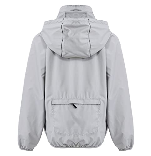 Image of Women's Lightweight Waterproof Jacket Packable Windbreaker Running Coat