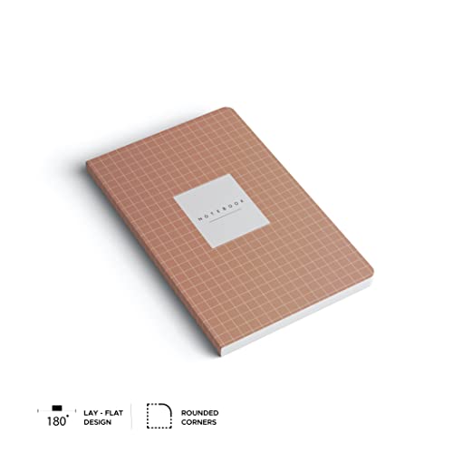 Image of Factor Notes 100 GSM A5 Notebook: Plain | 144 Pages (Peach Grid)