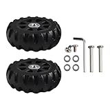 Ersatz-Rollen-Set für Trolley, 2 Kunststoffrollen für Kofferreparatur und Mobilität (77 mm x 26 mm)