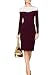 Viwenni Women's Elegant Long Sleeve Colorblock Cocktail Party Sheath Pencil Dress