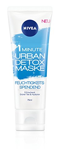 Preisvergleich Produktbild Nivea 1 Minute Urban Detox Feuchtigkeitsspendende Gesichtsmaske, 2er Pack (2 x 75 ml)