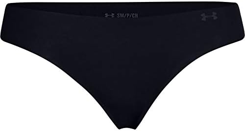 Under Armour Women's Pure Stretch Thong Multi-Pack , Black (001)/Black , Small