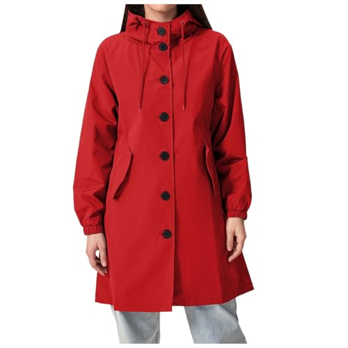 Veste de pluie imperméable pour femme avec capuche un trench élégant et sport