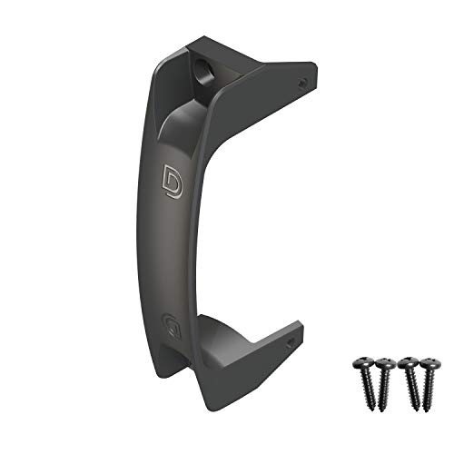 D&D TECHNOLOGIES LL3GH Gate Handle Reversible for Right or Left Handing Side-Fixing Legs Provide Easy Alignment & Added Strength for Any Square Post Gate