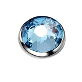 PAFIXEGINE New 2026 Unisex 1Pc Titanium Dermal Top Threading Skin Diver Crystal Piercings Micro Body Jewelry Fashion Trendy Accessories Creative Gift For Women And Men