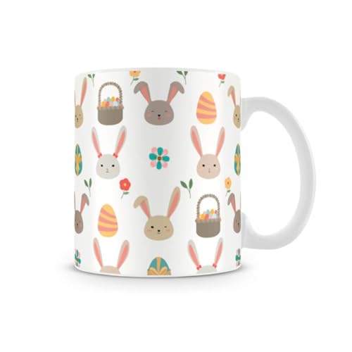 Caneca Páscoa coelhos fofos