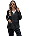 POGTMM Women Lightweight Rain Coats Packable Raincoats for Adults Plus Size Rain Jackets for Women Waterproof, XXL, Black