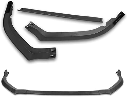 3PCS Front Bumper Lip Kit fit for compatible with 2015-2017 Subaru Legacy, STi-Style Splitter Trim Protection Spoiler, Air-Dam-Chin-Diffuser (Unpainted Matt Black)