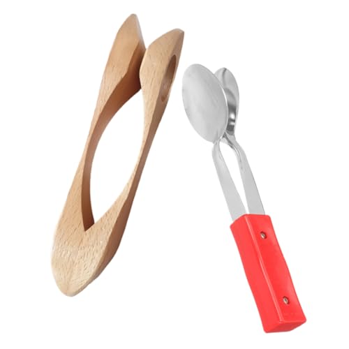 GOOHOCHY Wooden Musical Instrument Set 2pcs Spoon Metronome for Educational Play and Performances