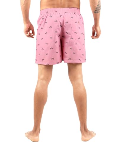 Image of Alphabets Men's Multicolor Cotton Printed Regular Boxer Shorts (Pack of 5) New-MBE-01-XL