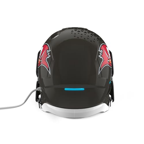 Image of NFL Echo Dot Bundle: Includes Echo Dot | Glacier White and Limited-Edition NFL Helmet Stand | Tampa Bay Buccaneers