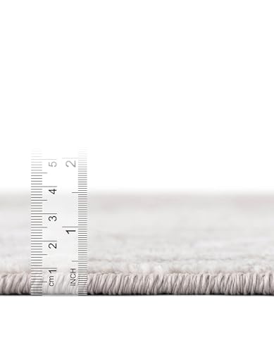 Tapete Oval Oxford 5'3 x 8' Gris miniatura 6