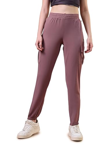 Image of Women's Polyester Regular Fit 4 Pocket Solid Cargo with SPF50+, 2 Way Stretch, UV Protection for Activewear, Regular Use