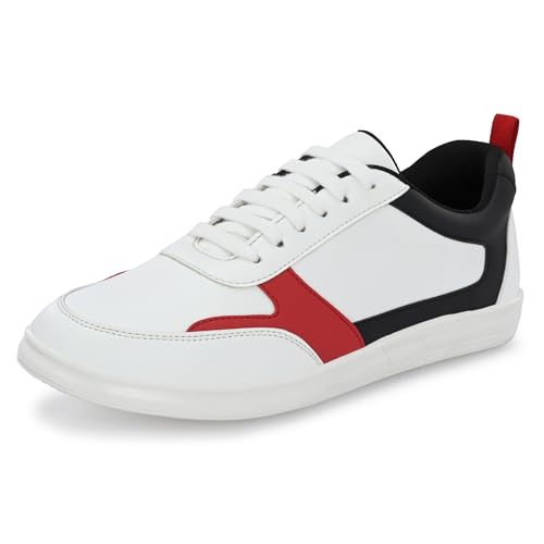 Image of Centrino Retro Sneakers for Men | Shoes for Man Stylish | Color Block Lace-Up Casual Canvas Walking Shoes | Cushioned Insole | Lightweight Comfortable Breathable | Anti-Skid | Trendy Mens Sneakers (6580)