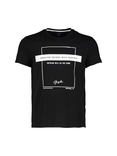 Gaudi T-shirt noir 121GU64076 anti-déformation pour un vêtement durable