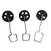 Park10 Toys RC Plane Landing Gear Set 3PCS A120-Aircar A380 Remote Control Airplane Replacement Part Black Front Rear Landing Gear for A380 Model Plane