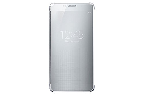 Samsung Galaxy Note 5 Case S-View Clear Flip Cover Folio - Silver