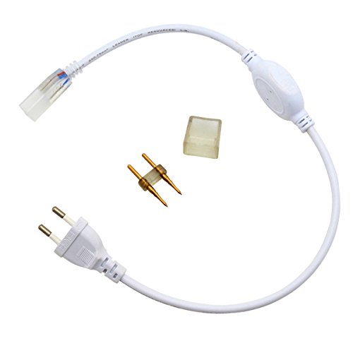 GreenSun Bloc d'Alimentation, Transformateur pour Bande LED 5050, Tube Lumineux 220-240 V, Accessoire pour Tuyau Lumineux, Prise Européenne