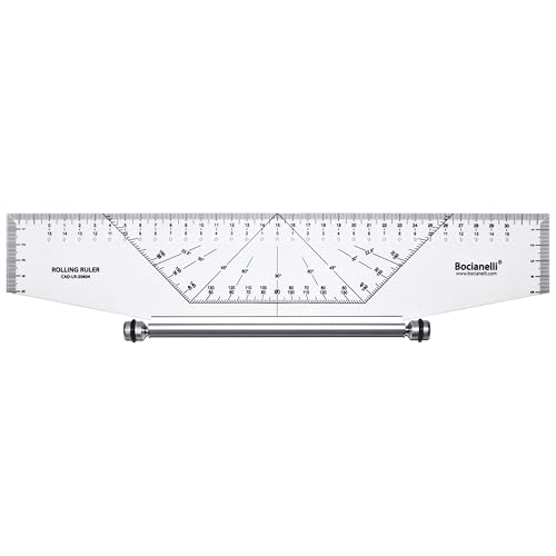 Règle Roulante 35 cm - Règle Parallèle Roulante - de Architecte Roulement Industriel Navigation...