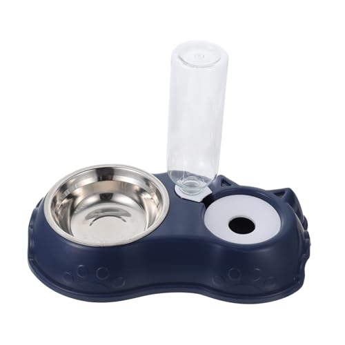 Toddmomy 1セット自動ペットフィーダー ペット用給水器付き 食器 双子用犬