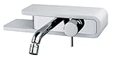 rubinetto miscelatore bidet a muro codice pdcr306 serie pad – paini s.p.a. rubinetterie – finitura cromo/bianco