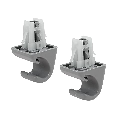 X AUTOHAUX 2uds Gris Coche Parasol Gancho Clip Soporte Retenedor 74348-33040