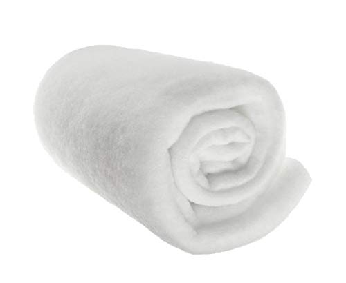 Marent White 58" Wide Fire Retardant Wadding 8Oz 14Oz 19Oz X 1 Metre (19Oz)