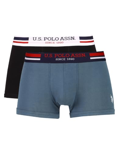 Image of U.S. Polo ASSN. Mens I641 Anti Microbial Essential Boxer Underwear Brief -Pack of 2