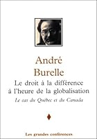DROIT A LA DIFFERENCE A L'HEURE DE LA GLOBALISATION 2762119308 Book Cover