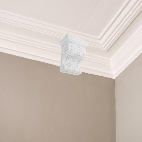 Ménsula de PU blanca de estilo europeo para vigas y decoración de comedores 7