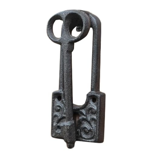 FUEAST Maniglia per Porta in Ferro battuto Battente per Porta Vintage in ghisa Gufo Decorativo Battente per Porta per Ufficio Domestico