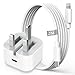 iPhone Fast Charger Cable and Plug 2M[Apple MFi Certified],HOSOW 20W USB C Fast charger iphone Charger Power Adapter with USB C to Lightning Cable for iPhone 14 13 12 11 Pro Max/Mini/XS/XR/X/SE/8/iPad