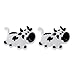 YueShengYCHUANG Novelty Animal Sports Tennis Racket Vibration Damper Shock Absorber Accessory - Lightweight, White Cow