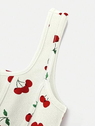 Image of mikuchiku Women's Floral Corset Tank Top, Printed, Sleeveless Crop Top